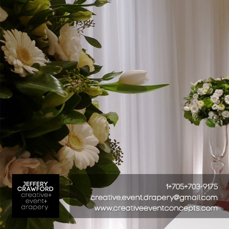Jeffery Crawford Creative Event Drapery | 7324 ON-93, Tiny, ON L0K 2E1, Canada | Phone: (705) 706-0866