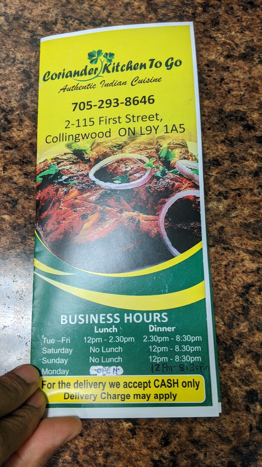 Coriander Kitchen To Go | 115 First St Unit#2, Collingwood, ON L9Y 1A5, Canada | Phone: (705) 293-8646