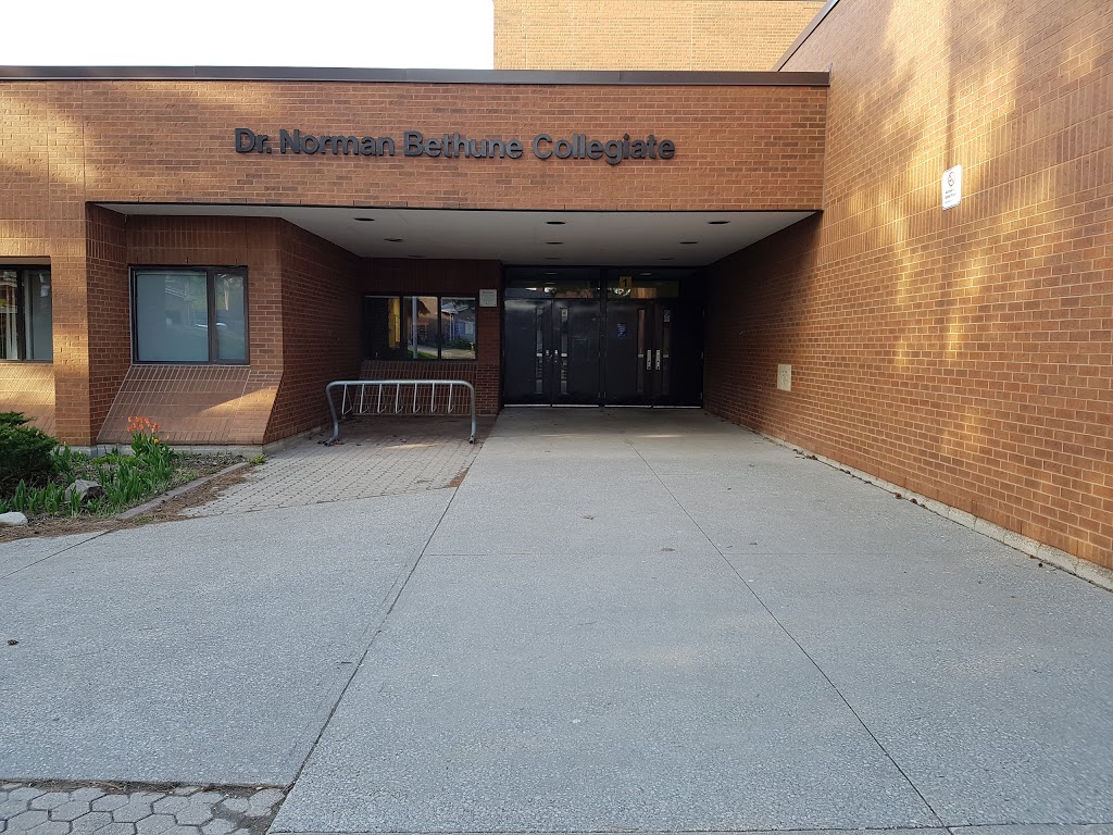 Dr Norman Bethune Collegiate Institute | school | 200 Fundy Bay Blvd, Scarborough, ON M1W 3G1, Canada | 4163968200 OR +1 416-396-8200