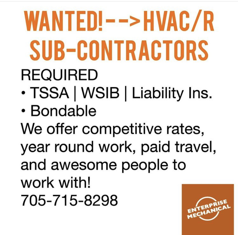 Enterprise Mechanical Contracting Services Inc | 2232 S Orr Lake Rd, Elmvale, ON L0L 1P0, Canada | Phone: (705) 715-8298