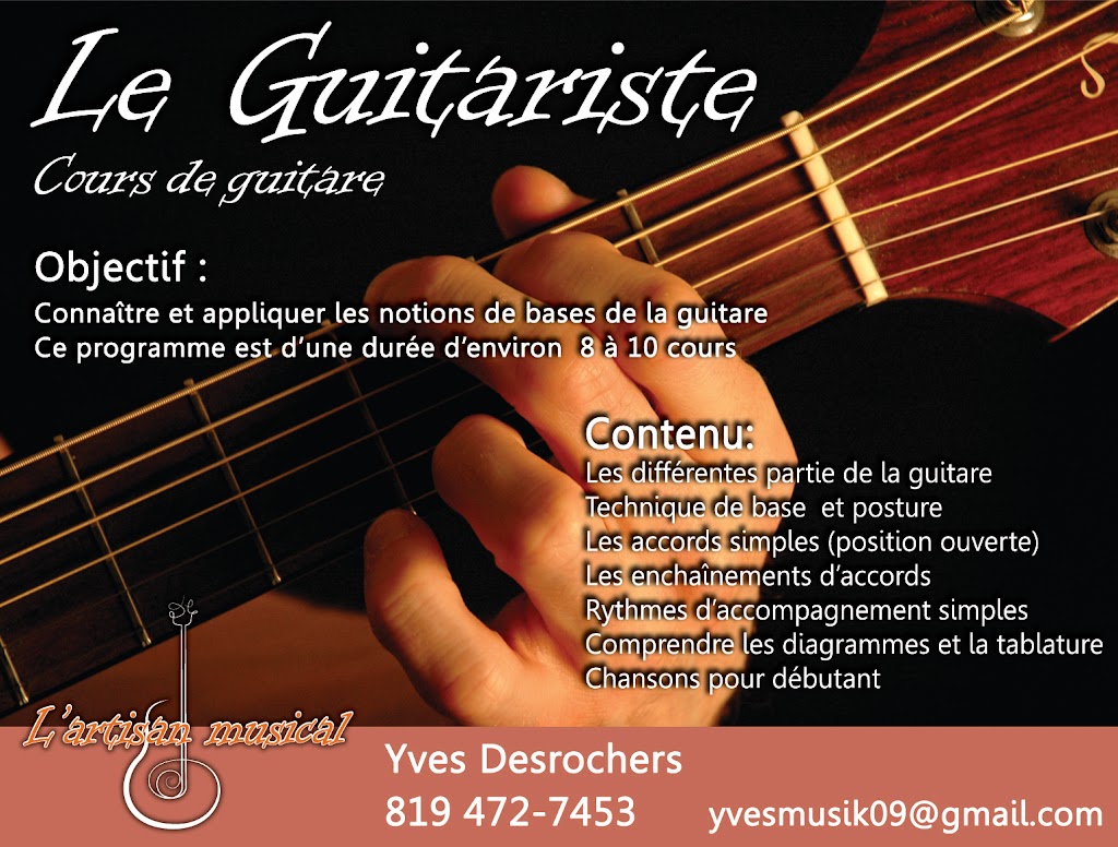 Lartisan Musical | 15 Rue Prince, Drummondville, QC J2B 5R2, Canada | Phone: (819) 472-7453