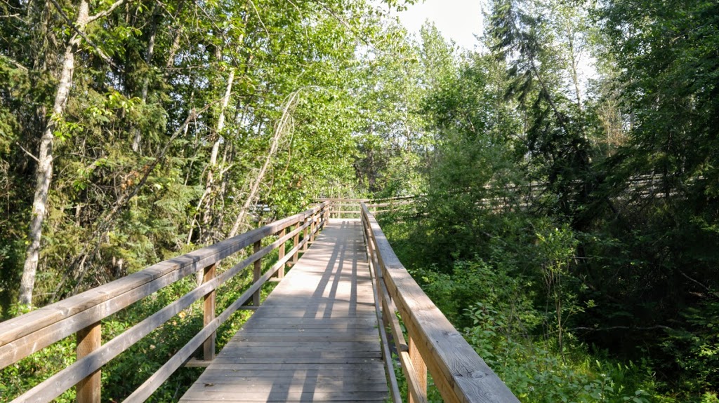 Wooden Walkway | 13758 Valleyview Dr NW, Edmonton, AB T5R 5T8, Canada