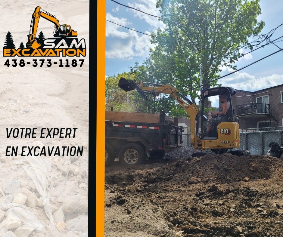 SAM Excavation Inc. (Excavation Rive Sud). | 5859 Rue de lENA, Saint-Hubert, QC J3Y 8Y9, Canada | Phone: (514) 891-9933