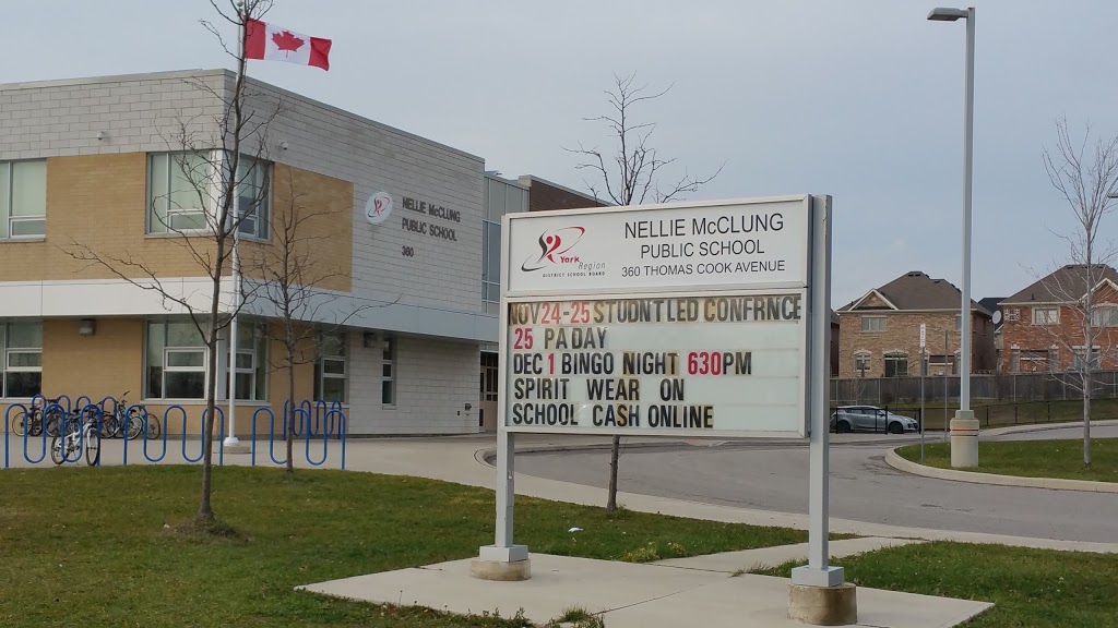Nellie McClung P.S. | 360 Thomas Cook Ave, Vaughan, ON L6A 0V9, Canada | Phone: (905) 303-8113