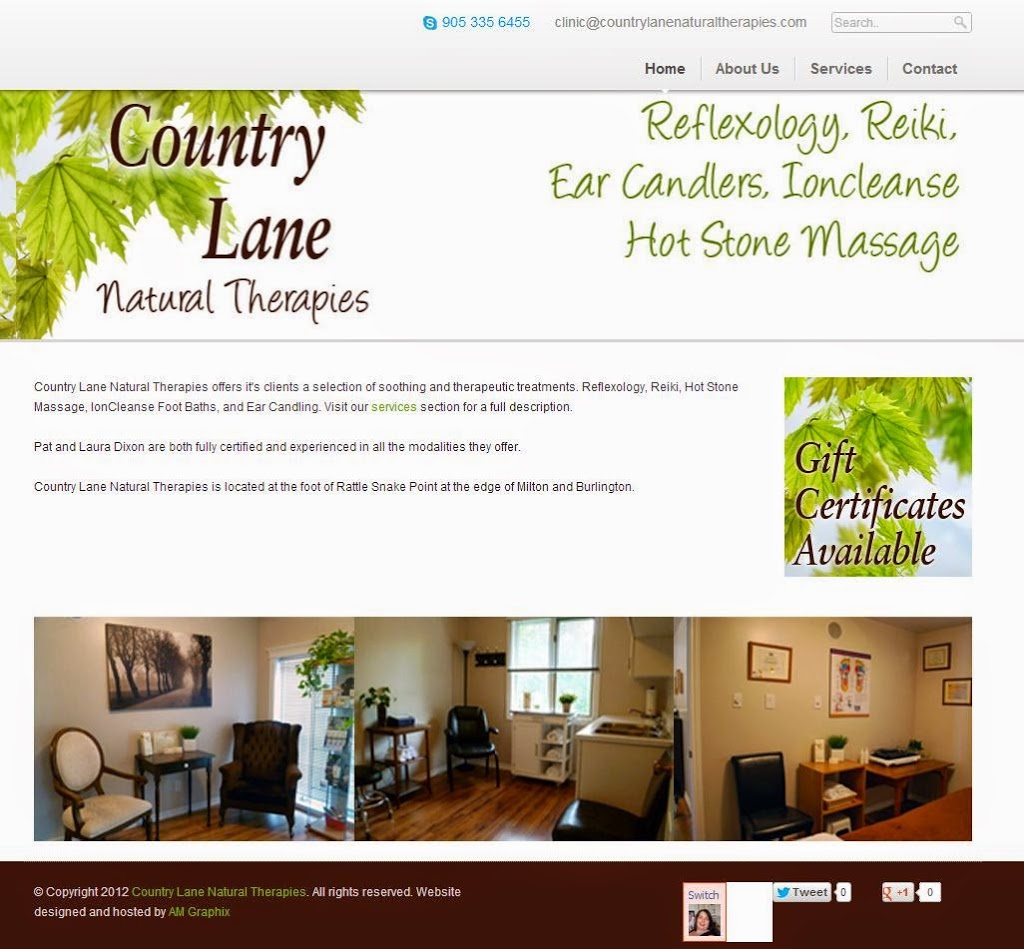 Country Lane Natural Therapies | 4280 Derry Rd, Burlington, ON L7M 0R5, Canada | Phone: (905) 335-6455