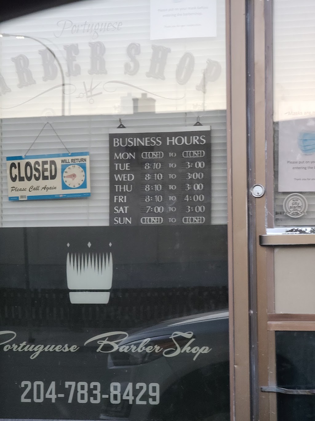 Portuguese Barber Shop | 38 Kate St, Winnipeg, MB R3A 1J8, Canada | Phone: (204) 783-8429