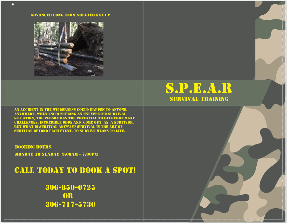 S.P.E.A.R Survival Training | 145 Skye Dr, Colonsay, SK S0K 0Z0, Canada | Phone: (306) 850-0725