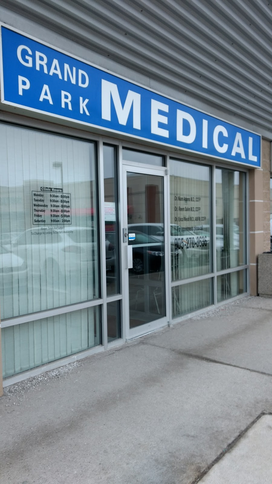 Grand Park Medical | 719 Central Pkwy W, Mississauga, ON L5B 4L1, Canada | Phone: (905) 270-3636