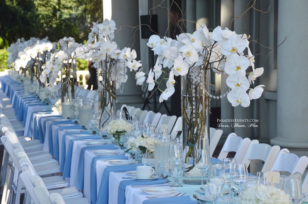 Vancouver Wedding Planning, Flowers, Decor - Paradise Events | 5491 Regent St #304, Burnaby, BC V5C 4H4, Canada | Phone: (604) 687-6200