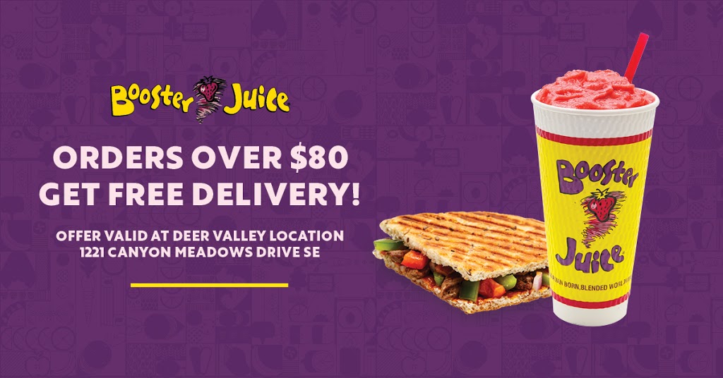Booster Juice | 1221 Canyon Meadows Dr SE Unit 206, Calgary, AB T2J 6G2, Canada | Phone: (403) 265-2113