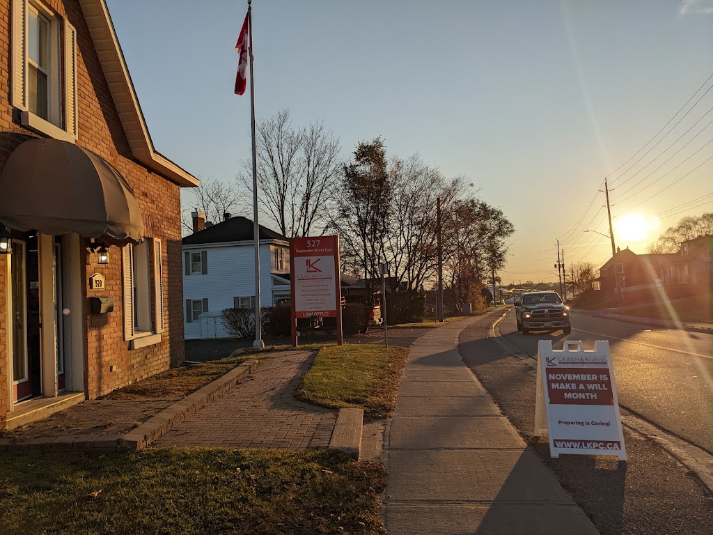 Leach & Kuehl Professional Corporation Barristers & Solicitors | 527 Pembroke St E, Pembroke, ON K8A 3L5, Canada | Phone: (613) 735-1013
