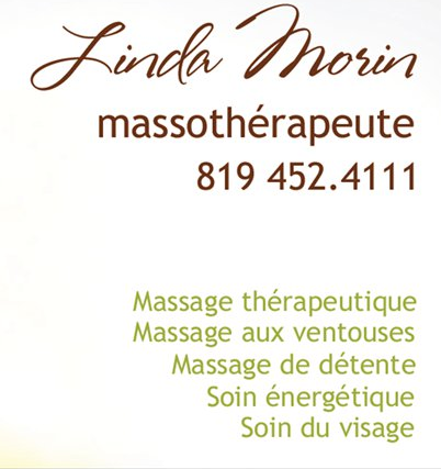 Linda Morin massothérapeute-kinésithérapeute | 3075 Chem. de Kingscroft, Ayers Cliff, QC J0B 1C0, Canada | Phone: (819) 452-4111