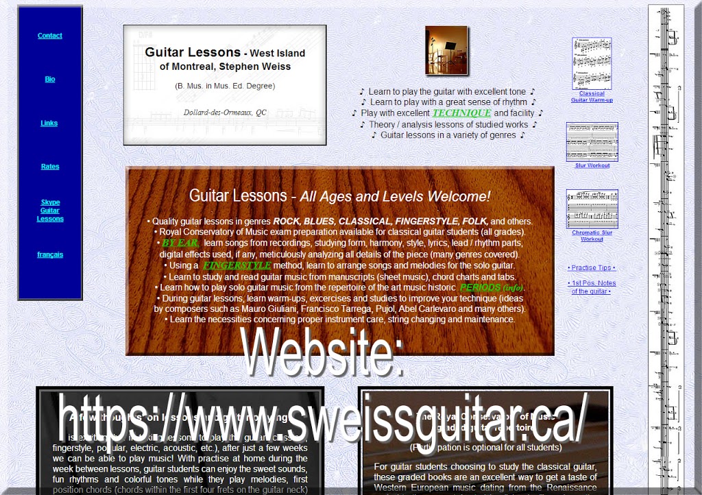 Montreal, Guitar Lessons in the West Island - Teacher Stephen W. | Rue Davignon, Dollard-des-Ormeaux, QC H9B 1Y4, Canada | Phone: (514) 676-0825