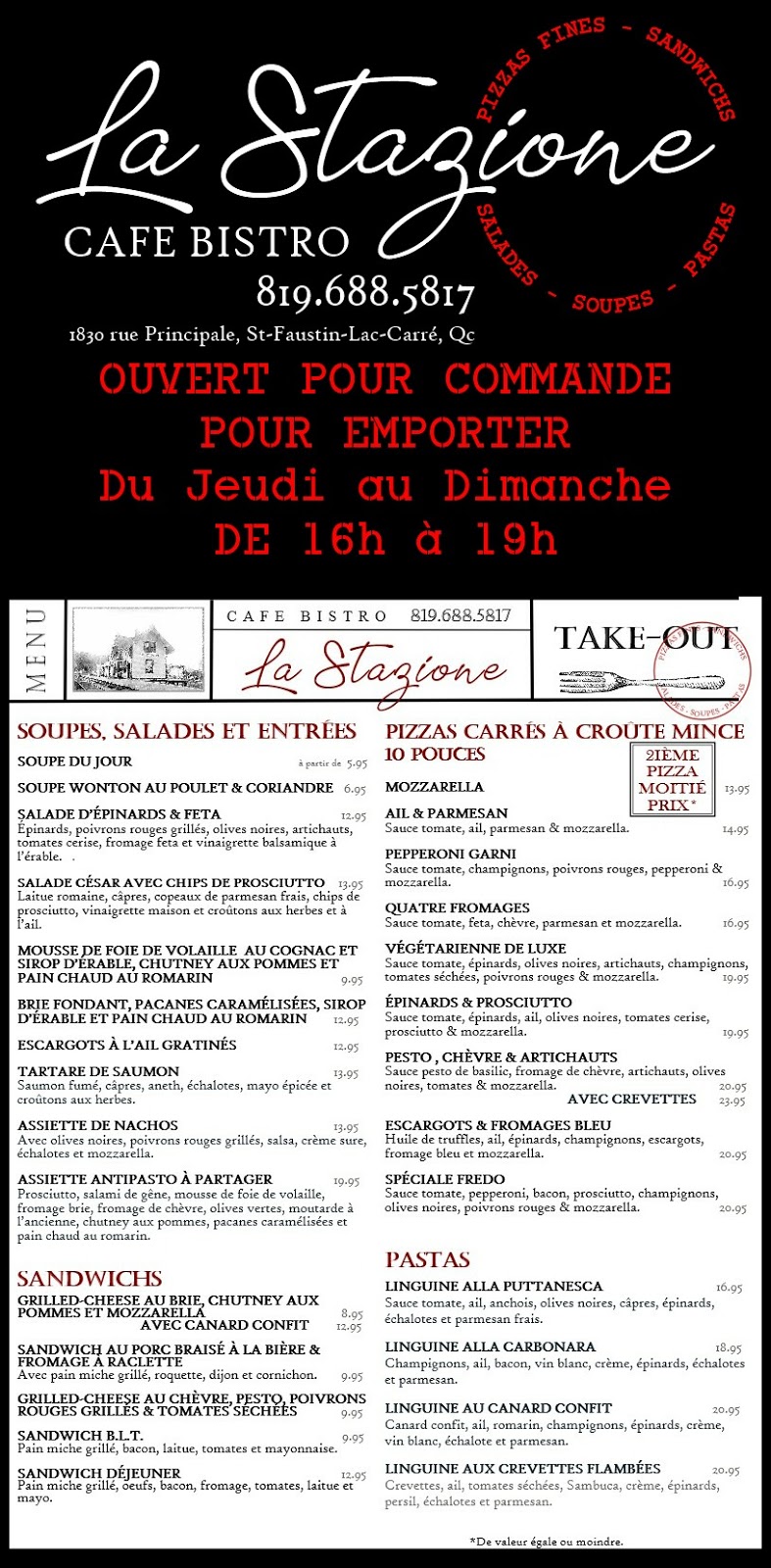 La Stazione Café bistro et Gîte | 1830 Rue Principale, Saint-Faustin-Lac-Carré, QC J0T 1J1, Canada | Phone: (819) 688-5817