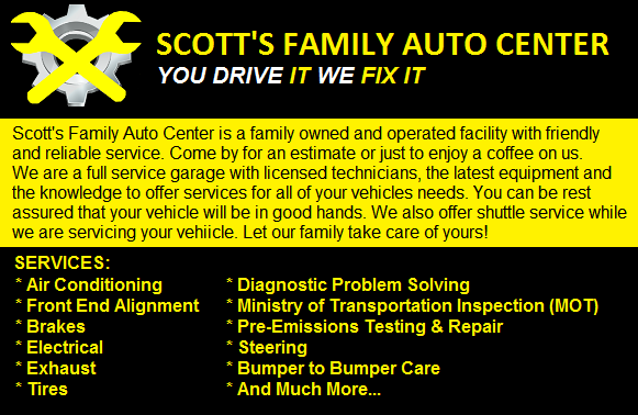 SCOTTS FAMILY AUTO CENTER | 11672 Simcoe County Rd 27, Midhurst, ON L9X 0M3, Canada | Phone: (705) 733-9694