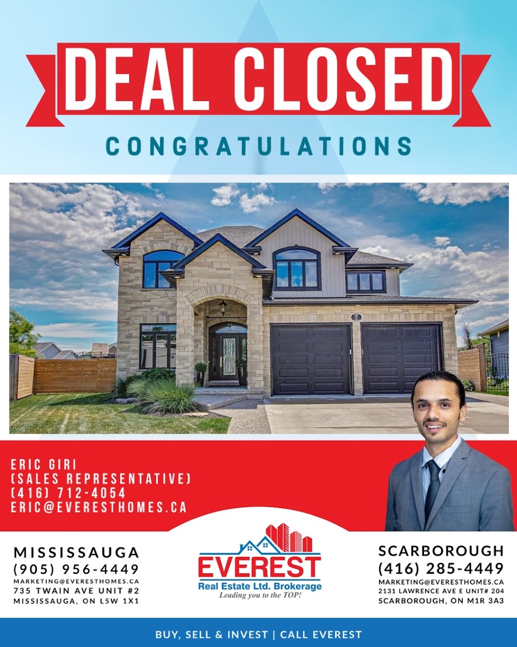 Eric Giri - Real Estate Broker in Tillsonburg | 69 Keba Crescent, Tillsonburg, ON N4G 0K7, Canada | Phone: (416) 712-4054