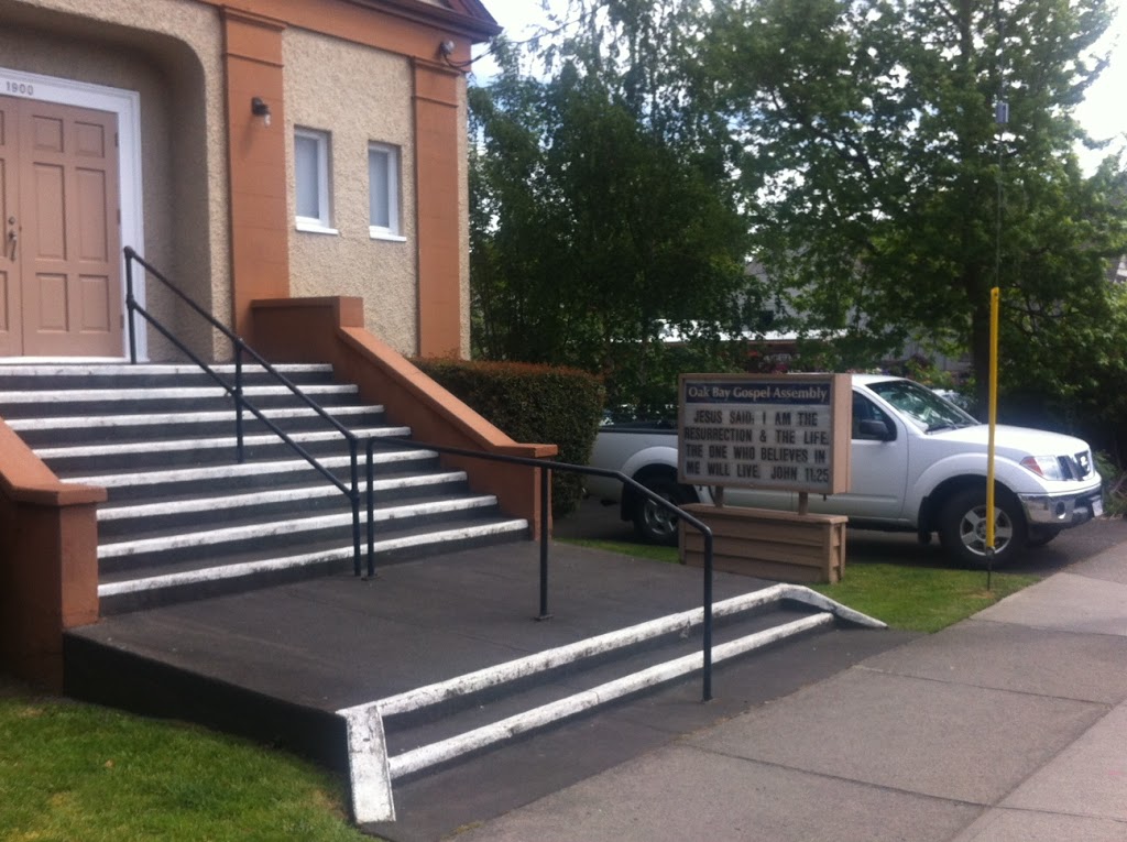 Oak Bay Gospel Assembly | 1900 OAK AVE BAY, Victoria, BC V8R 1C7, Canada | Phone: (250) 598-3114