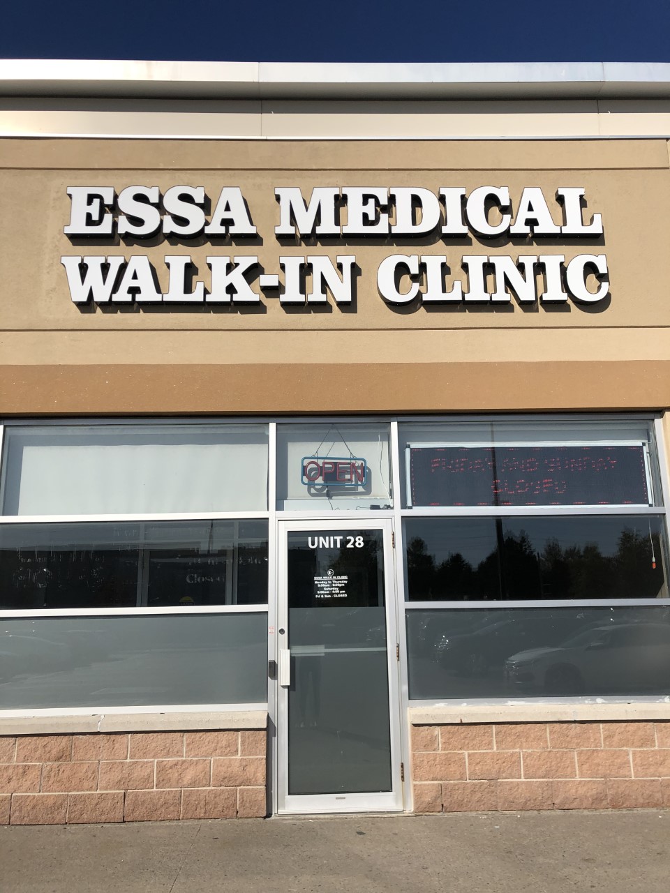 Essa Walk In Clinic | 555 Essa Rd #28, Barrie, ON L4N 6A9, Canada | Phone: (705) 503-5558