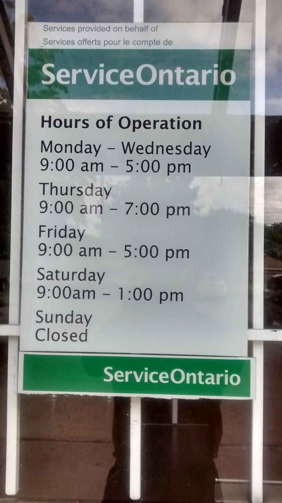 ServiceOntario | 1410 Bayly St #2, Pickering, ON L1W 3R3, Canada | Phone: (905) 831-3525