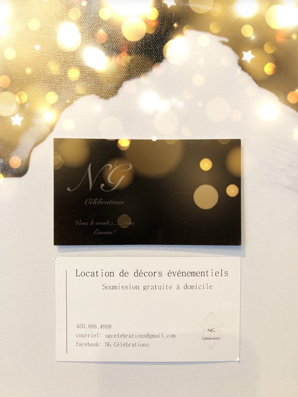 NG Célébrations | 100 Av. des Saules, Notre-Dame-des-Prairies, QC J6E 8W9, Canada | Phone: (450) 688-4998