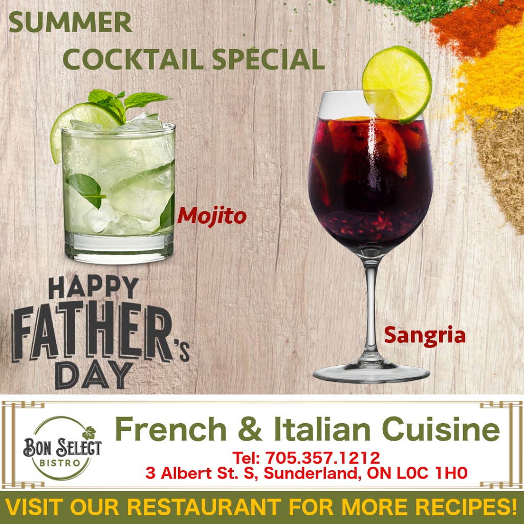 Bon Select Bistro | 3 Albert St S, Sunderland, ON L0C 1H0, Canada | Phone: (705) 357-1212