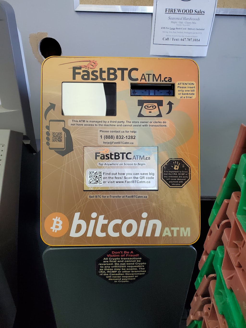 FastBTC Bitcoin ATM - Esso | 14010 Hurontario St, Inglewood, ON L7C 2E1, Canada | Phone: (888) 832-1282