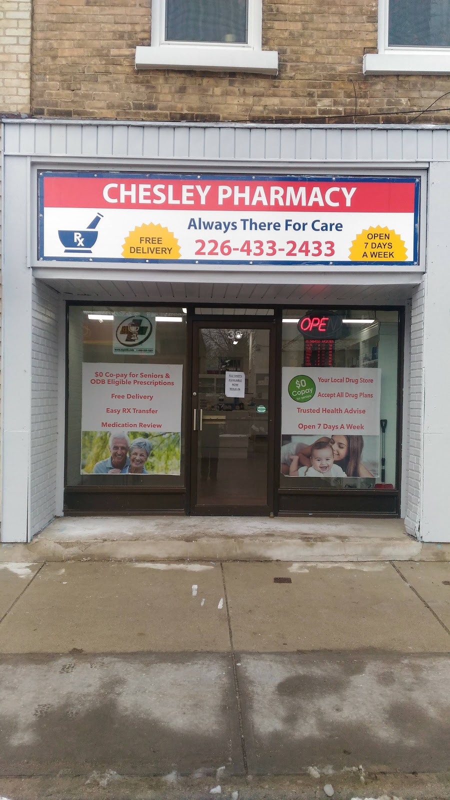 Chesley Pharmacy | 38 1st Ave S, Chesley, ON N0G 1L0, Canada | Phone: (226) 433-2433