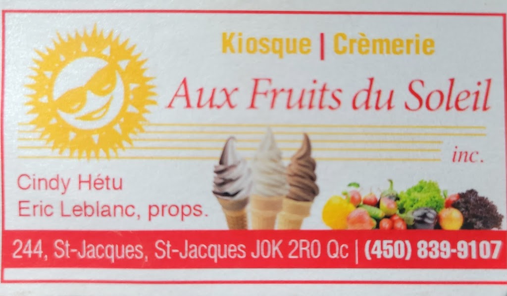 Aux Fruits du Soleil - Kiosque Fruits et Légumes | 244 QC-341, Saint-Jacques, QC J0K 2R0, Canada | Phone: (450) 839-9107