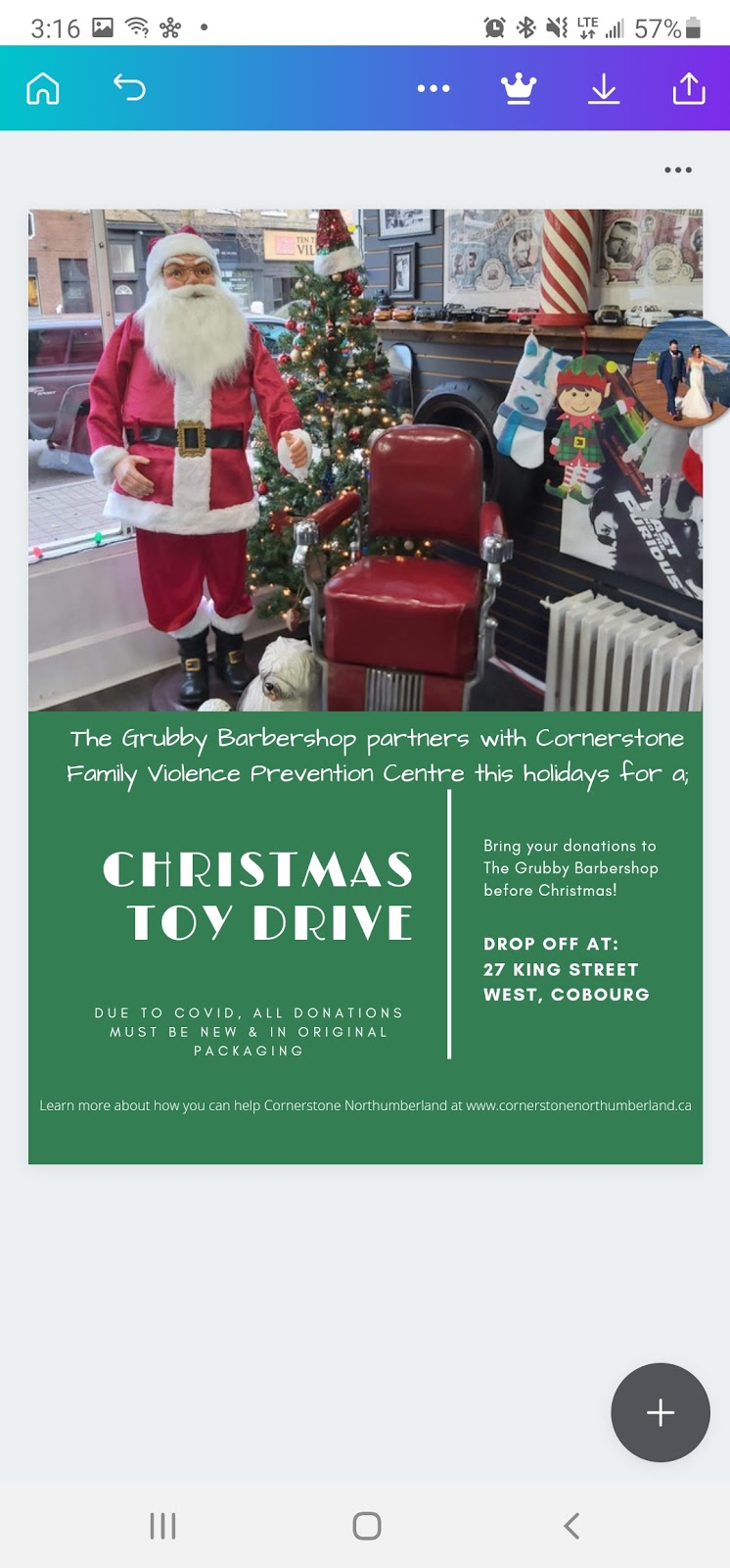 The Grubby Barber Shop | 27 King St W, Cobourg, ON K9A 2M1, Canada | Phone: (289) 927-3398