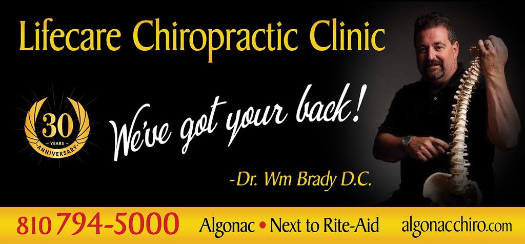 Lifecare Chiropractic Clinic | 406 Pointe Tremble Rd, Algonac, MI 48001, USA | Phone: (810) 794-5000
