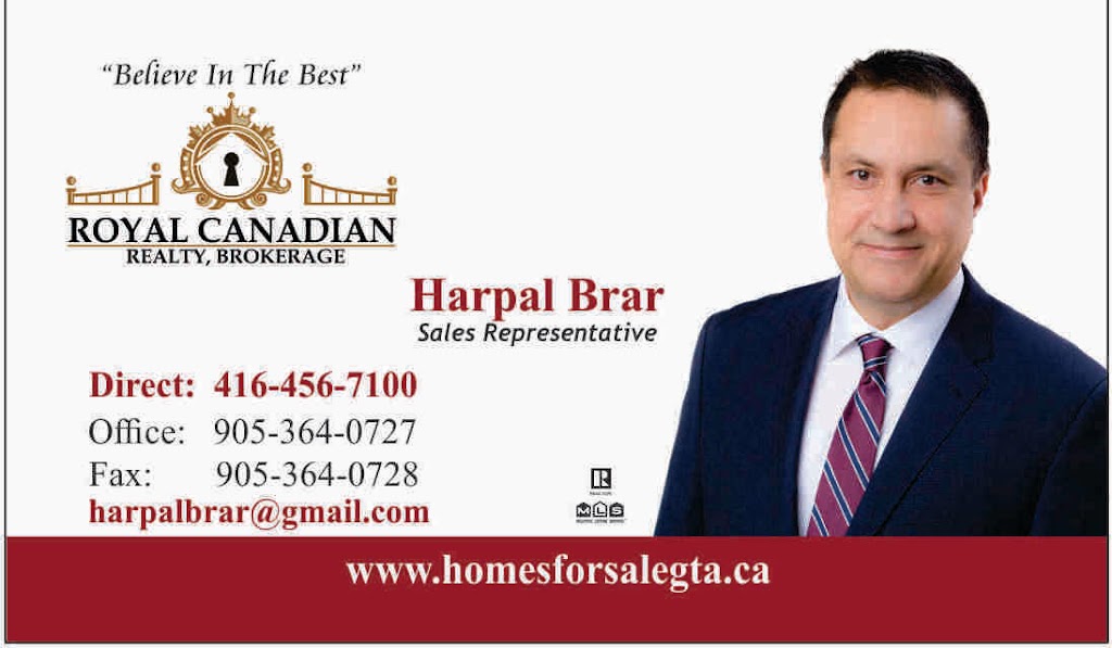 Harpal Brar Realtor | 2896 Slough St Unit#1, Mississauga, ON L4T 1G3, Canada | Phone: (416) 456-7100