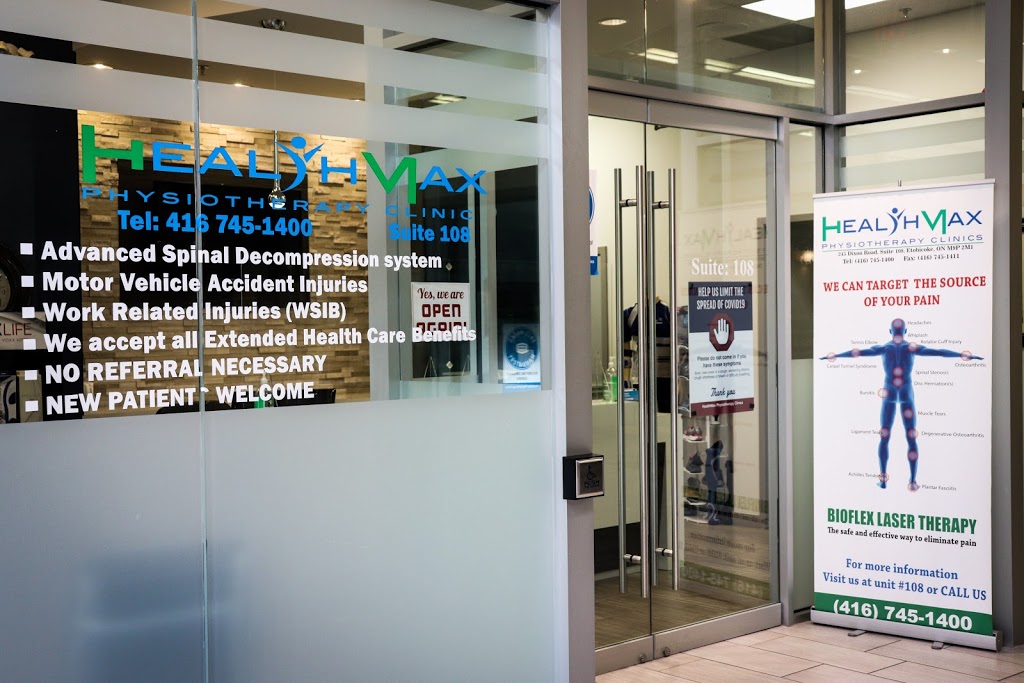 HealthMax Physiotherapy - Etobicoke | 245 Dixon Rd, Etobicoke, ON M9P 2M4, Canada | Phone: (416) 745-1400