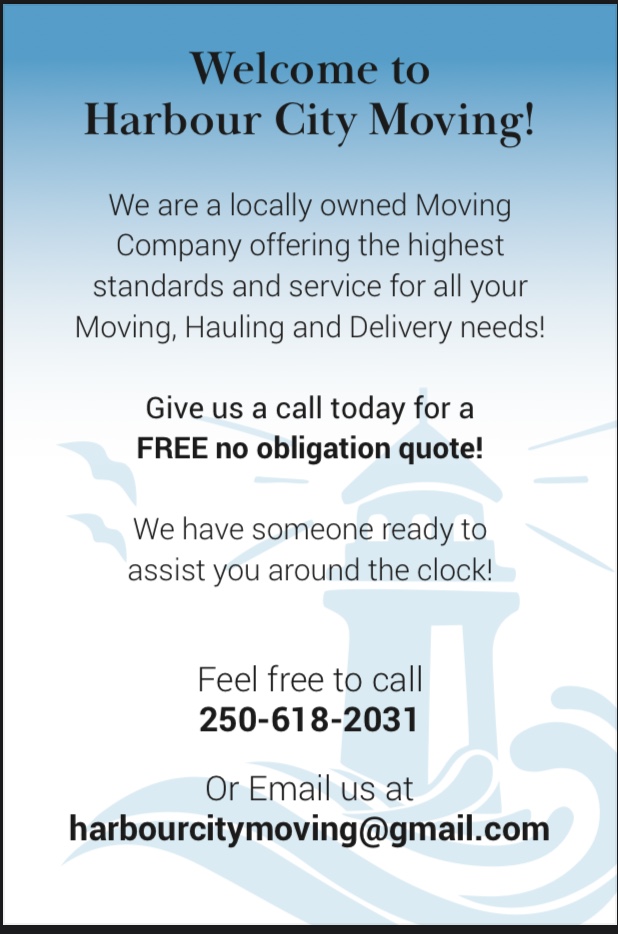 Harbour City Moving | moving company | 3065 Charles St, Nanaimo, BC V9T 2Y1, Canada | 2506182031 OR +1 250-618-2031