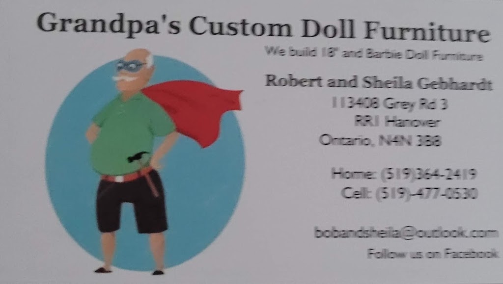 Grandpas Custom Doll Furniture | 113408 Grey Road 3, Hanover, ON N4N 3B8, Canada | Phone: (519) 364-2419