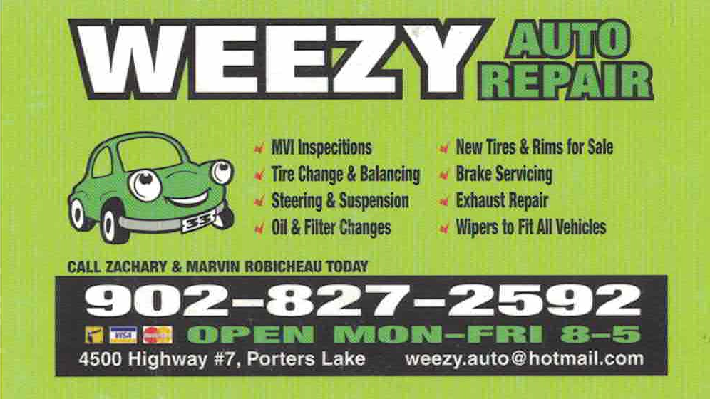 Weezy Auto Repair | 4500 HIGHWAY 7, Porters Lake, NS B3E 1E8, Canada | Phone: (902) 827-2592