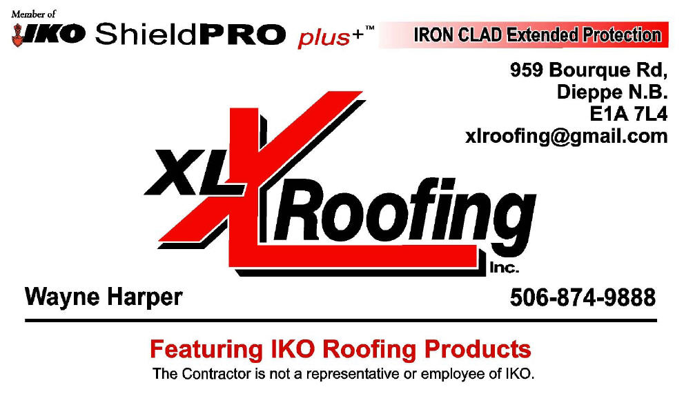 XL Roofing Inc | 959 Bourque Rd, Dieppe, NB E1A 7L4, Canada | Phone: (506) 874-9888