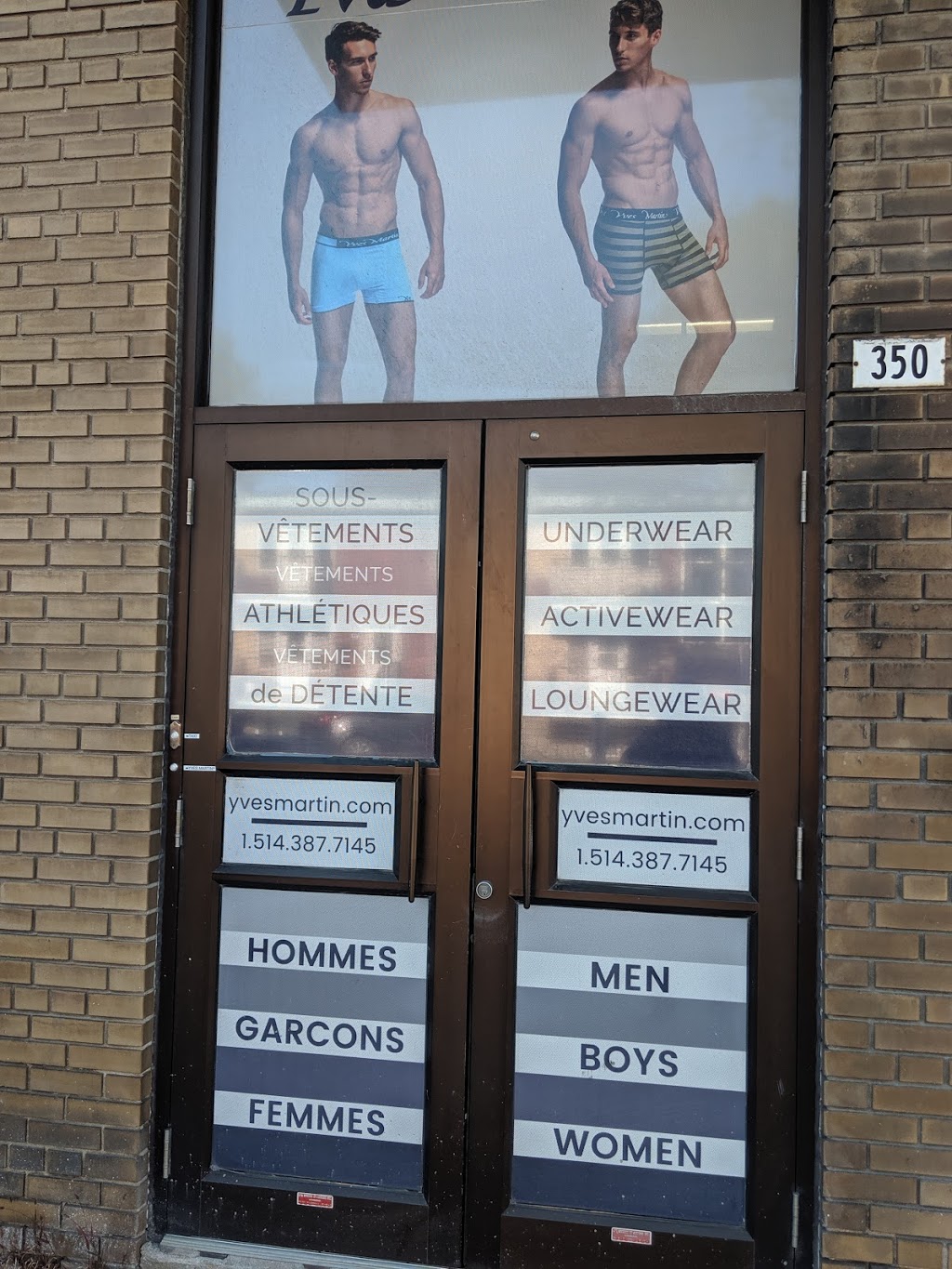 Yves Martin Sous-Vêtements Inc | 350 Rue Sauvé O, Montréal, QC H3L 1Z7, Canada | Phone: (514) 387-7145