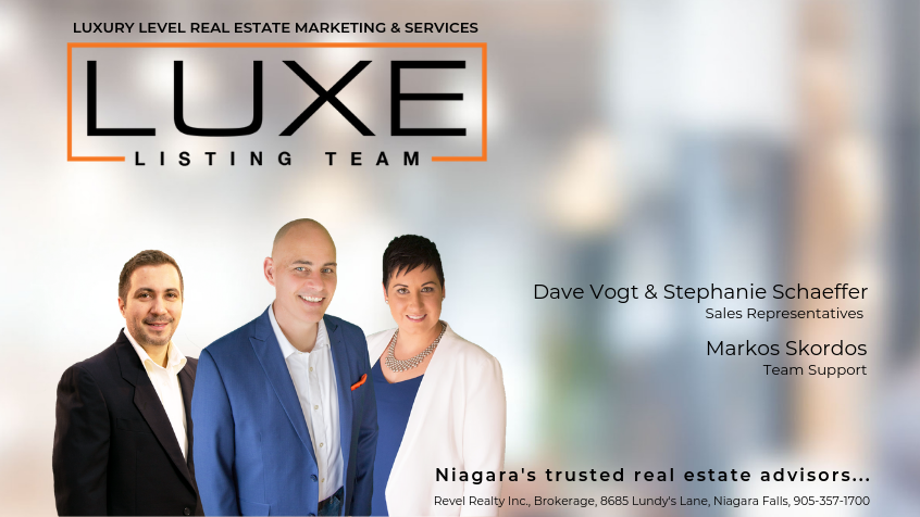 LUXE Listing Team - Revel Realty Inc. | 8656 Lundys Ln Unit #1, Niagara Falls, ON L2H 1H5, Canada | Phone: (905) 341-7355