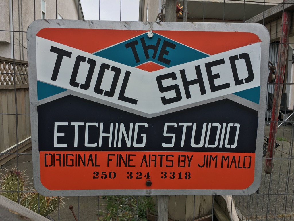 The Tool Shed Etching Studio | 8099 Queen St, Crofton, BC V9L 5W7, Canada | Phone: (250) 324-3318