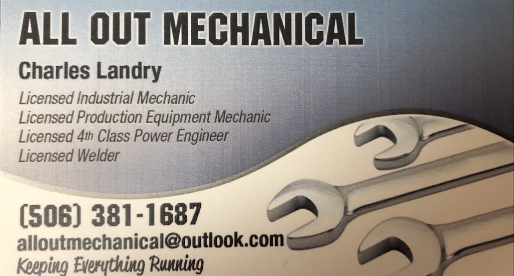 All Out Mechanical | 225 Chem. Parker, Scoudouc, NB E4P 3P7, Canada | Phone: (506) 381-1687