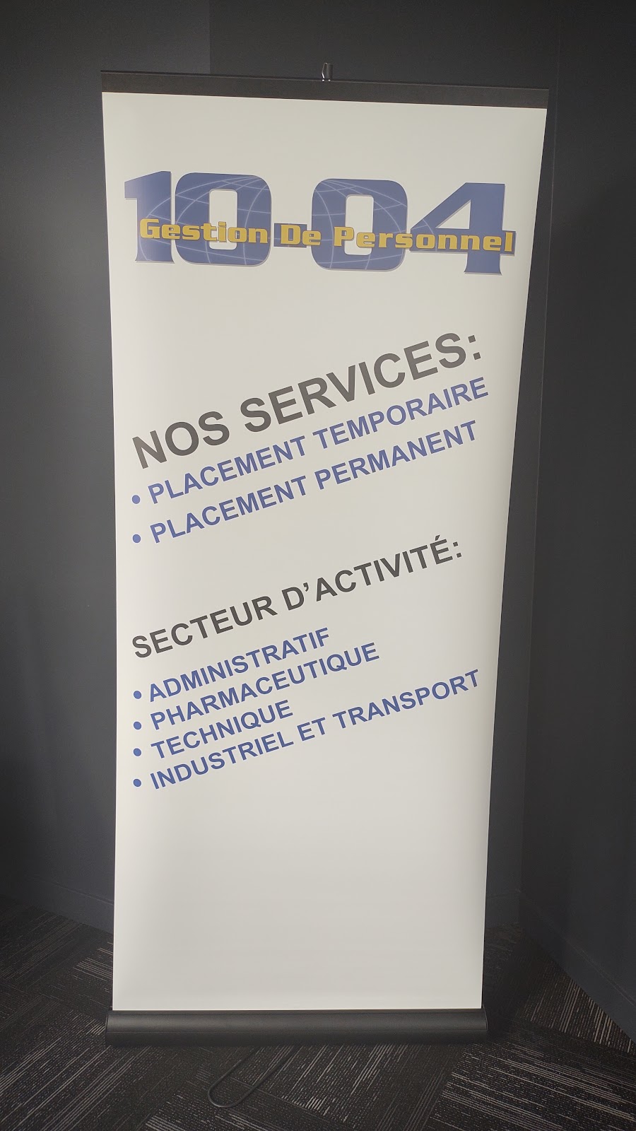 Gestion de Personnel 10-04 Inc | 4100 Chem. de Chambly, Saint-Hubert, QC J3Y 3M3, Canada | Phone: (450) 678-3331