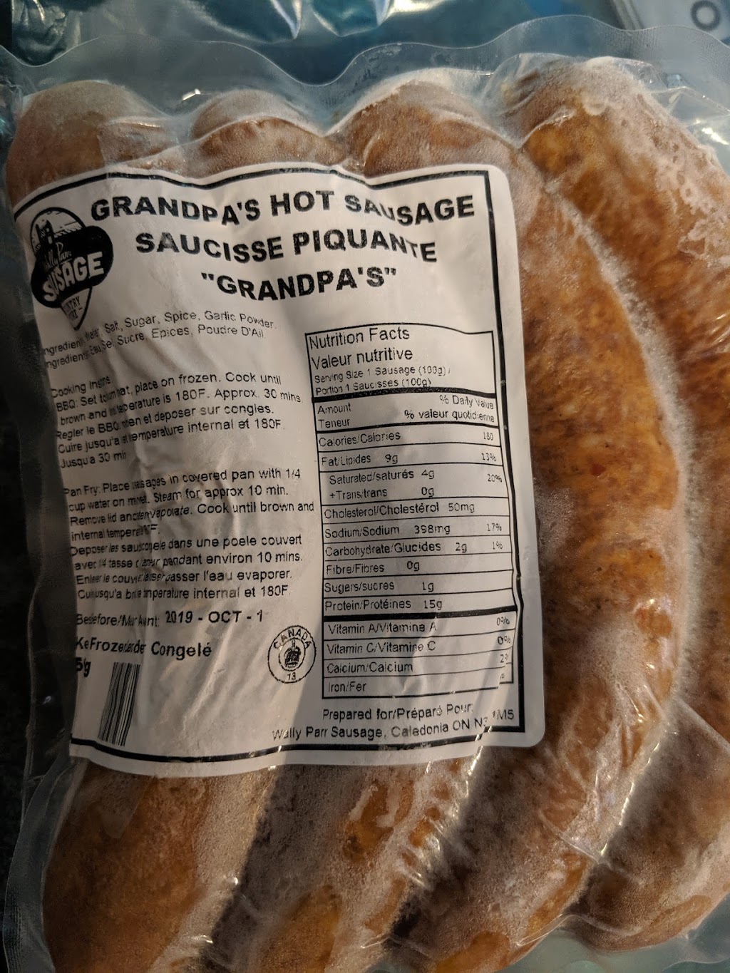 Wally Parr Sausage | 1482 Gordon St, Guelph, ON N1L 1C8, Canada | Phone: (519) 265-7271