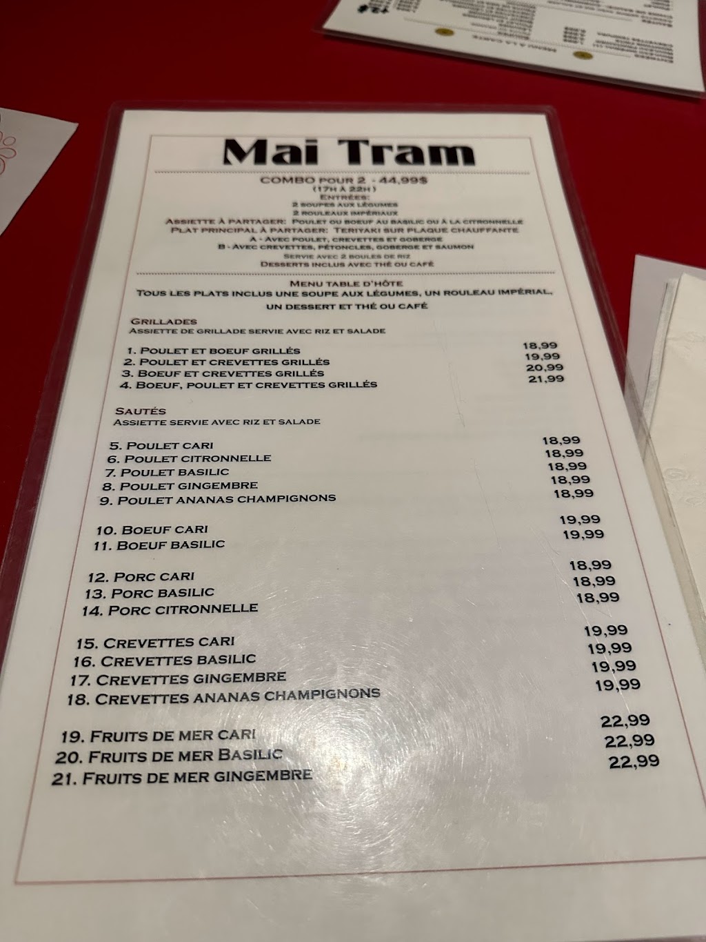Mai Tram | 2390 1re Av., Québec, QC G1L 3N1, Canada | Phone: (581) 300-9090