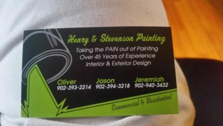 Henry & Stevenson Painting | 47 Churchill Ave, Charlottetown, PE C1A 1Z1, Canada | Phone: (902) 394-3218