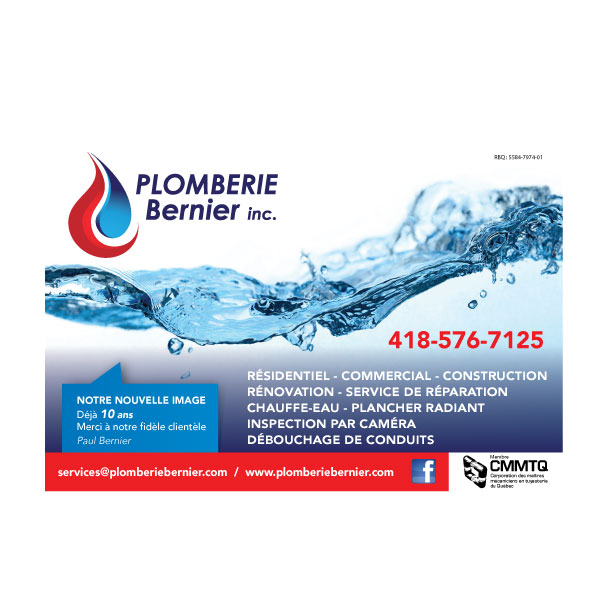 Plomberie Bernier Inc | 59 Rue Laliberté, Saint-Étienne-de-Lauzon, QC G6J 1Z5, Canada | Phone: (418) 576-7125