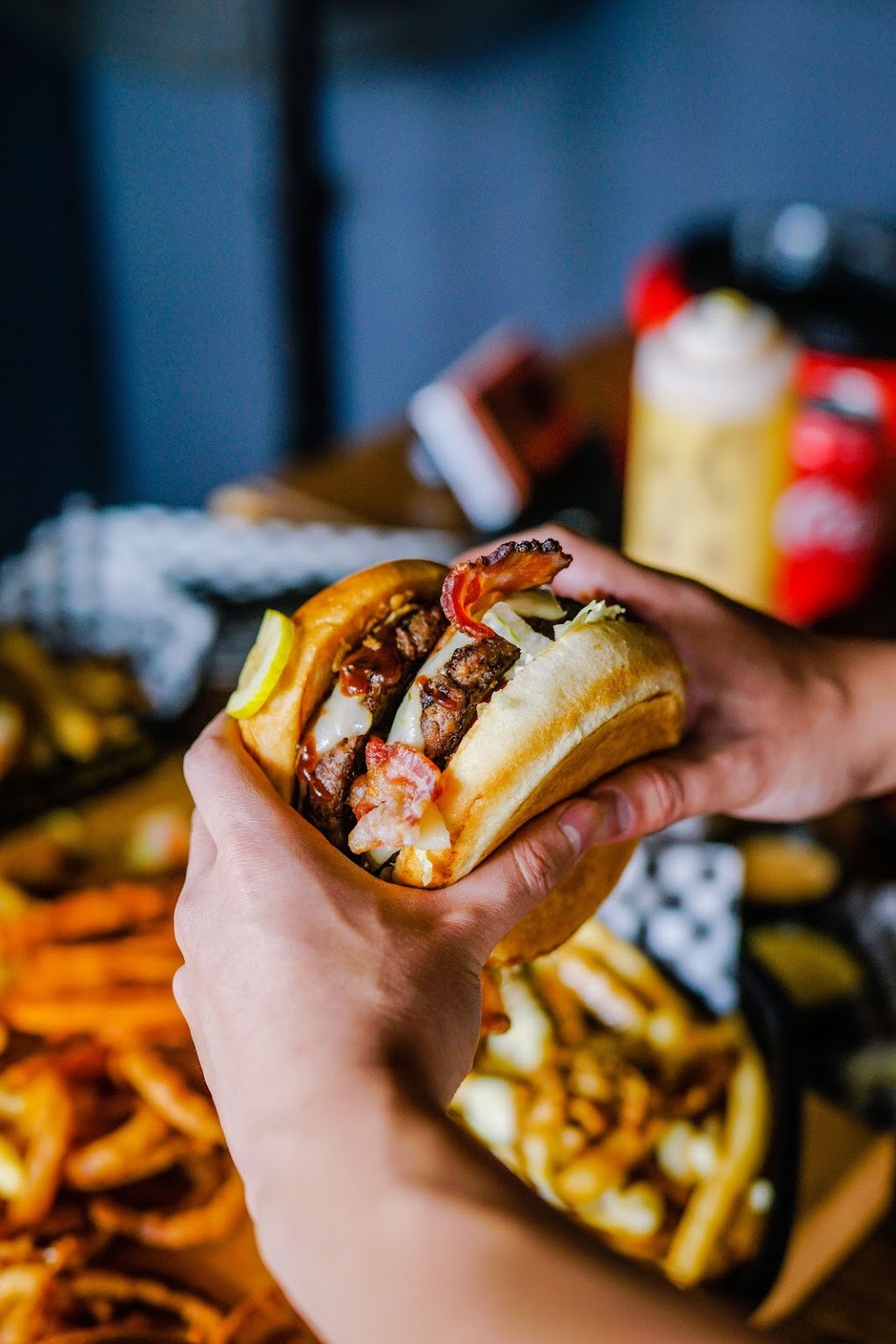Blaze Gourmet Burgers | 395 Kingsway, Vancouver, BC V5T 3J7, Canada | Phone: (604) 568-5486