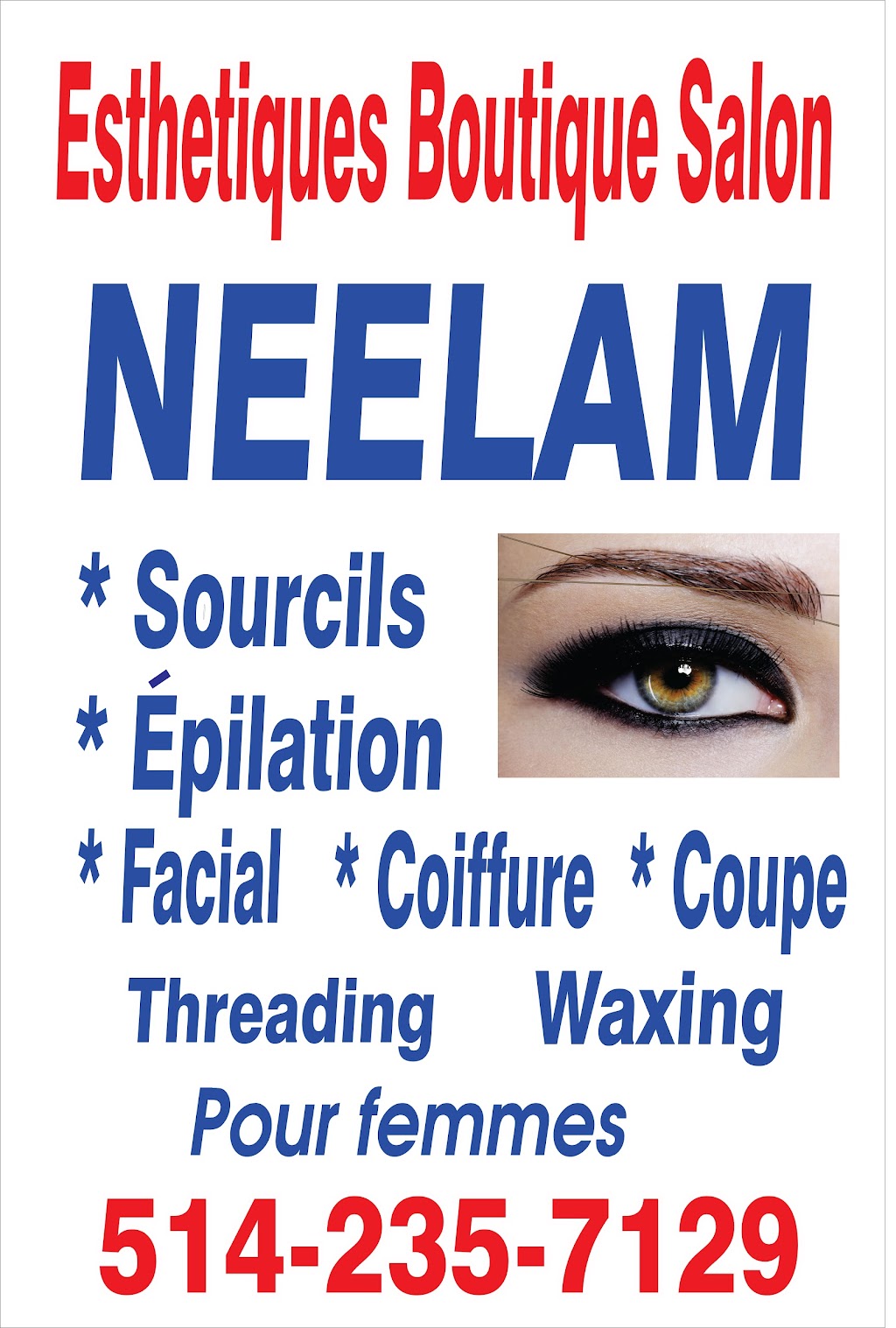 Neelam Esthetique Boutique Salon | 119 Av. Fairmount O, Montréal, QC H2T 2M4, Canada | Phone: (514) 235-7129