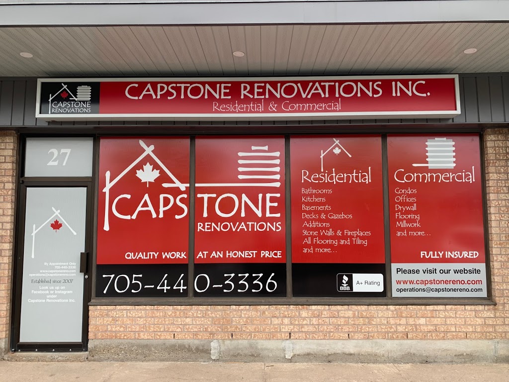 Capstone Renovations Inc. | 180 Parsons Rd Unit 27, Alliston, ON L9R 1E8, Canada | Phone: (705) 440-3336