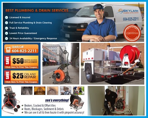 Skylark Plumbing, Heating and Drainage | 8861 138 St, Surrey, BC V3V 5X2, Canada | Phone: (604) 825-2211