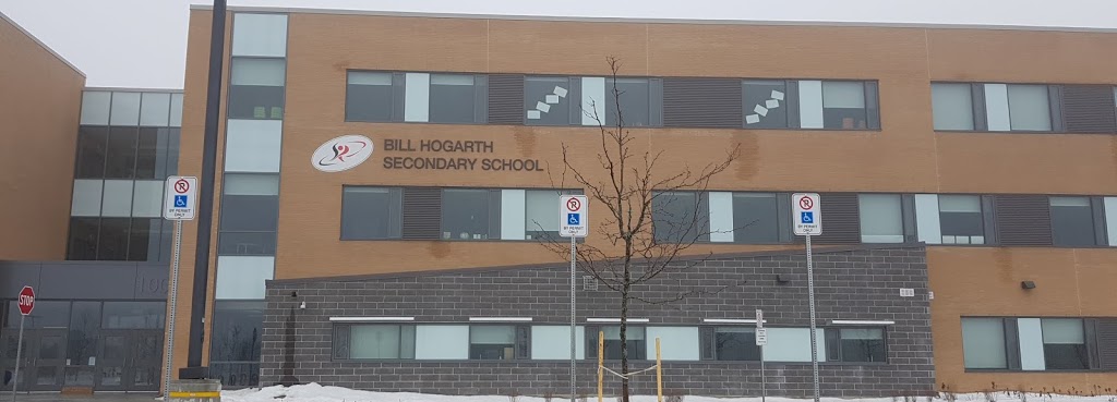 Bill Hogarth Secondary School | school | 100 Donald Sim Ave, Markham, ON L6B 0R1, Canada | 9059100009 OR +1 905-910-0009